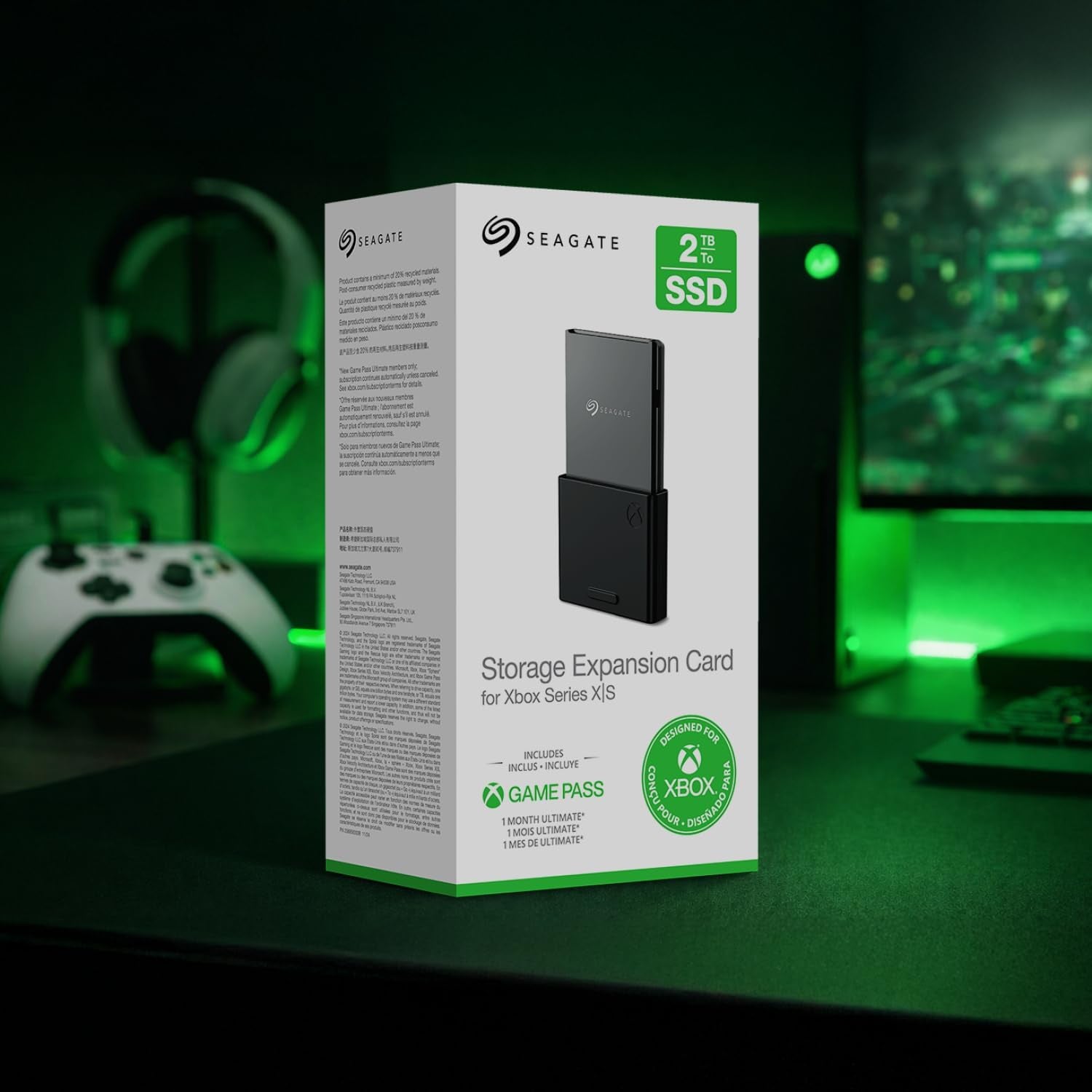 Seagate Storage Expansion Card for Xbox Series X|S 1 TB Solid State Drive - Nvme Expansion SSD for Xbox Series X|S (STJR1000400)