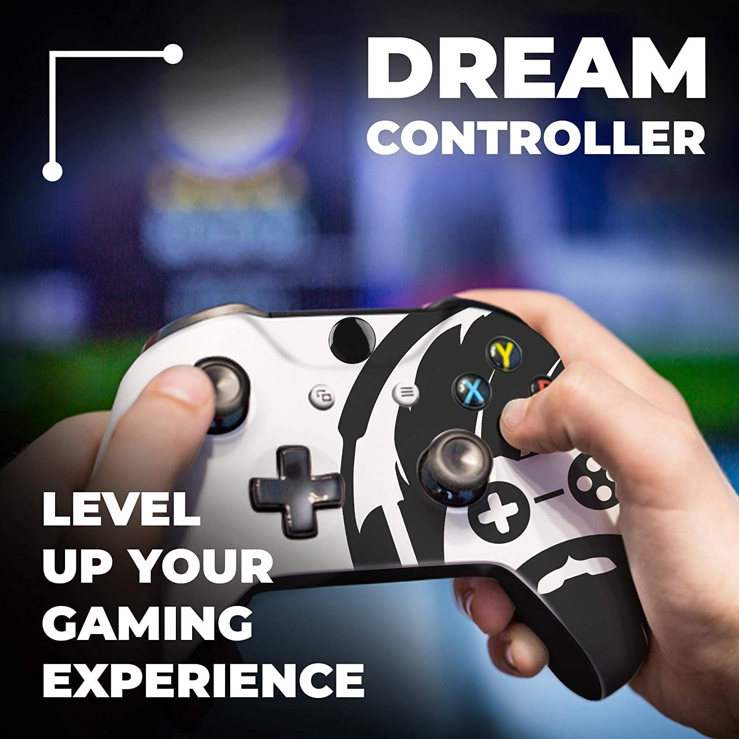 Jeddi Sith Custom X-Box Controller Wireless Compatible with X-Box One/Series X/S Proudly Customized in USA with Permanent HYDRO-DIP Printing (NOT JUST a SKIN)